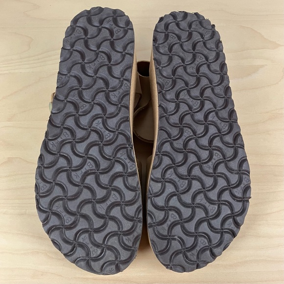 Birkenstock Papillio Women’s Size 37 / 6.0 Glenda Light Tan Leather Sandals - Picture 9 of 12